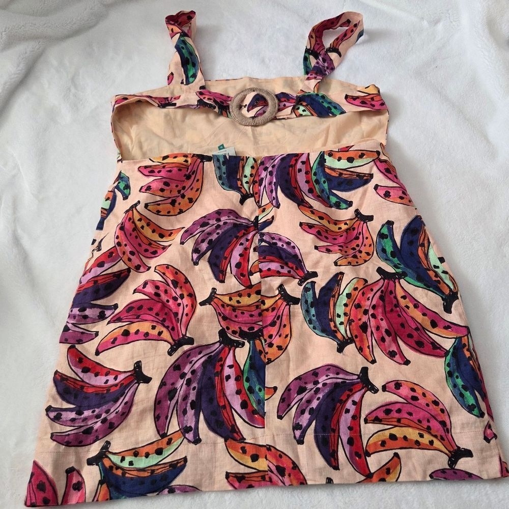 FARM Rio Colorful Banana Print Mini Dress XL - Picture 6 of 10